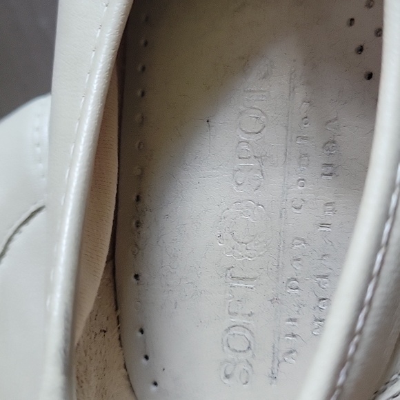 Soft Spots Beige Tie Up Comfort Shoes Women Size 8 - Picture 7 of 7
